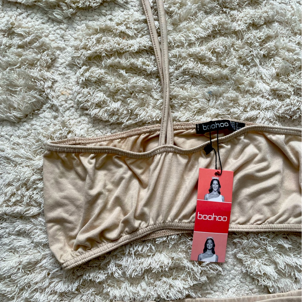 BooHoo tan set co-ord NWT